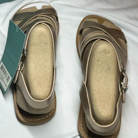 Toms Women's Sicily Strappy Rose Gold Metallic Sandals. Size 9. New in the box. - Picture 7 of 9